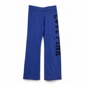 Victoria’s Secret PINK Vtg y2k low Rise Blue Lounge Pants with Side Script